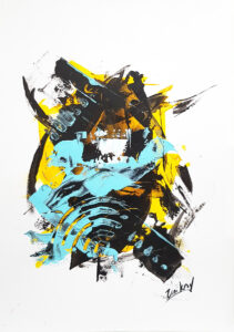 Modernes Acrylbild kaufen – Abstraktes Kunstwerk in Spachteltechnik